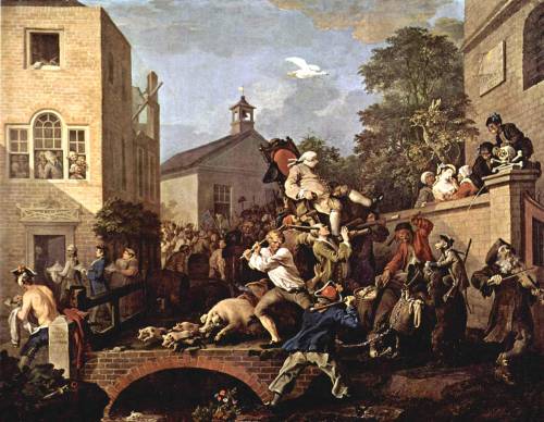 1755 oil painting by William Hogarth entitled 